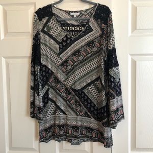 Charlotte Russe Patterned Mini Dress Size M